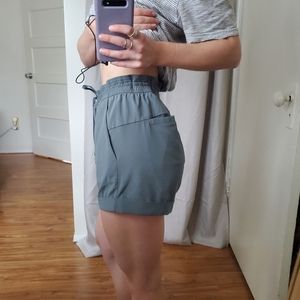 Lululemon blue/gray loose fitting shorts